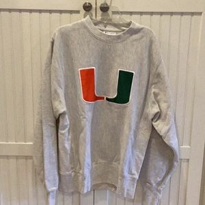 University of Miami Champion Sweatshirt